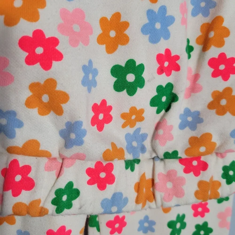 Old Navy Colorful Flower Zipper Hoodie And Pants Set Toddler 4T